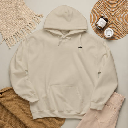Need Prayer? Tap My Shoulder Christian Hoodie | Premium Unisex Pullover with Cross