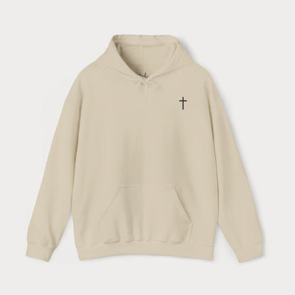 Need Prayer? Tap My Shoulder Christian Hoodie | Premium Unisex Pullover with Cross
