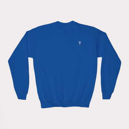 Child of God Kids Christian Sweatshirt | 2 Corinthians 6:18 | Youth Crewneck