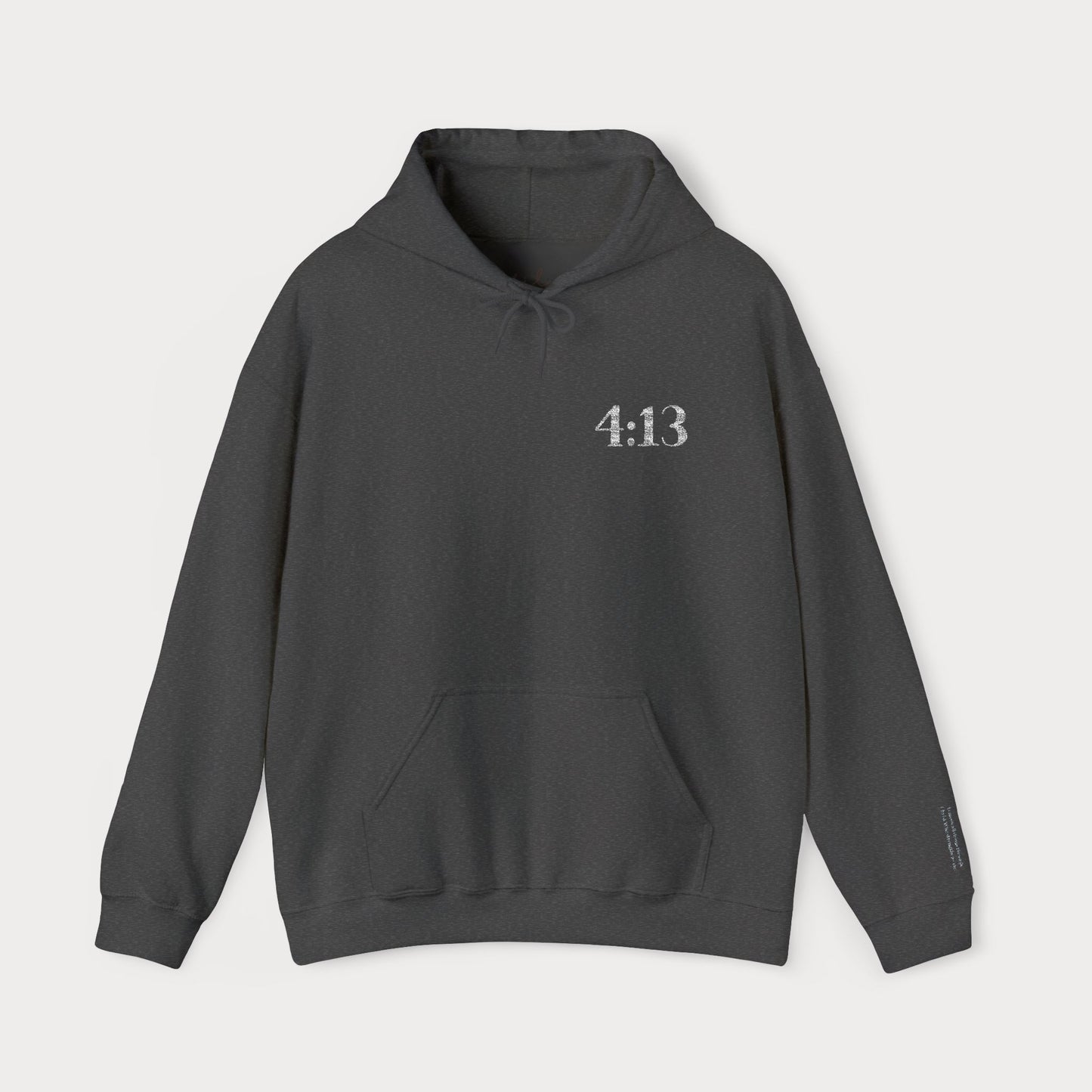 Philippians 4:13 Embroidered Christian Hoodie | Premium Unisex Faith Pullover