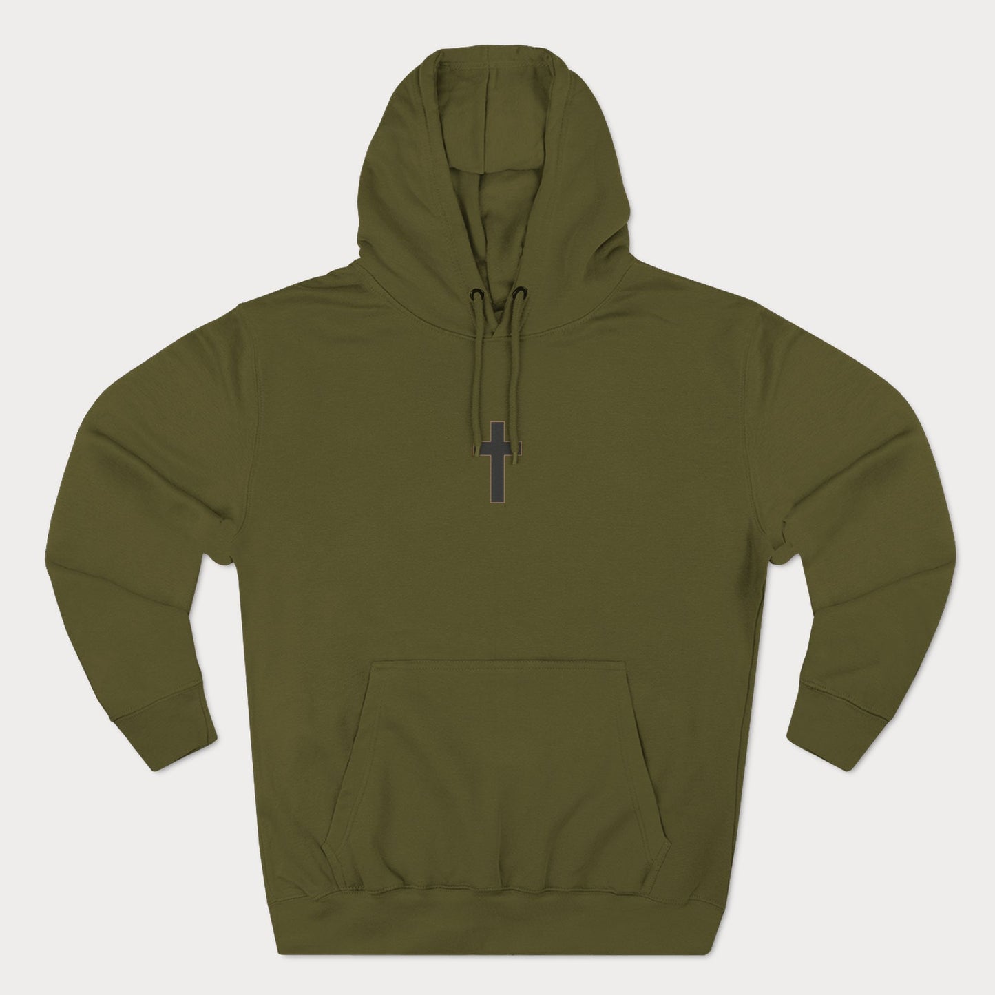 Christian Cross Fleece Hoodie Pullover