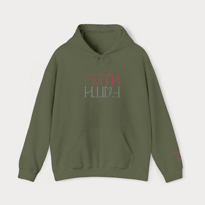 Faith Embroidered Christian Hoodie | Premium Sparkle Script Unisex Pullover