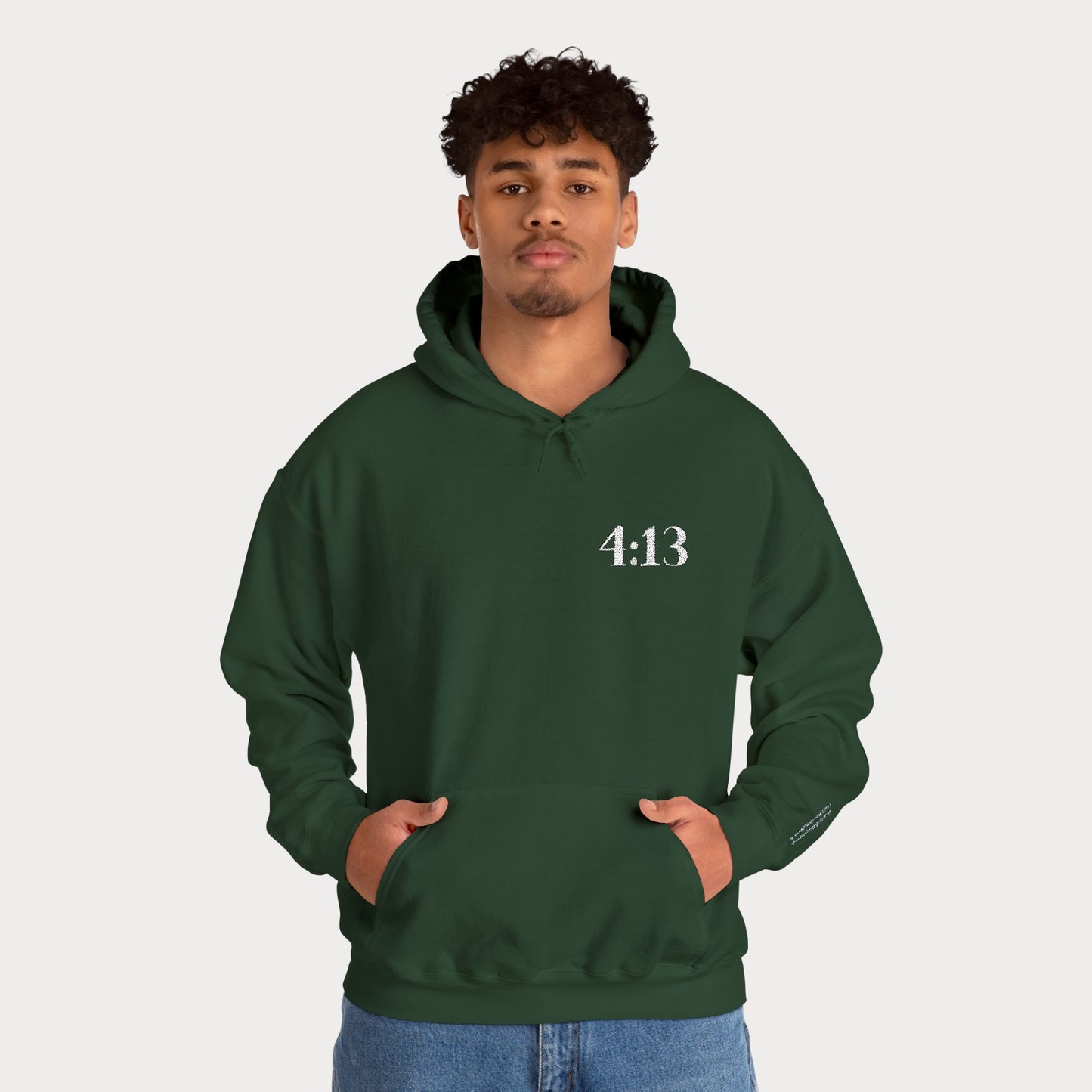 4:13 embroidered Hoodie — "I Can Do All Things Through Christ Who Strengthens Me" Christian Sweatshirt