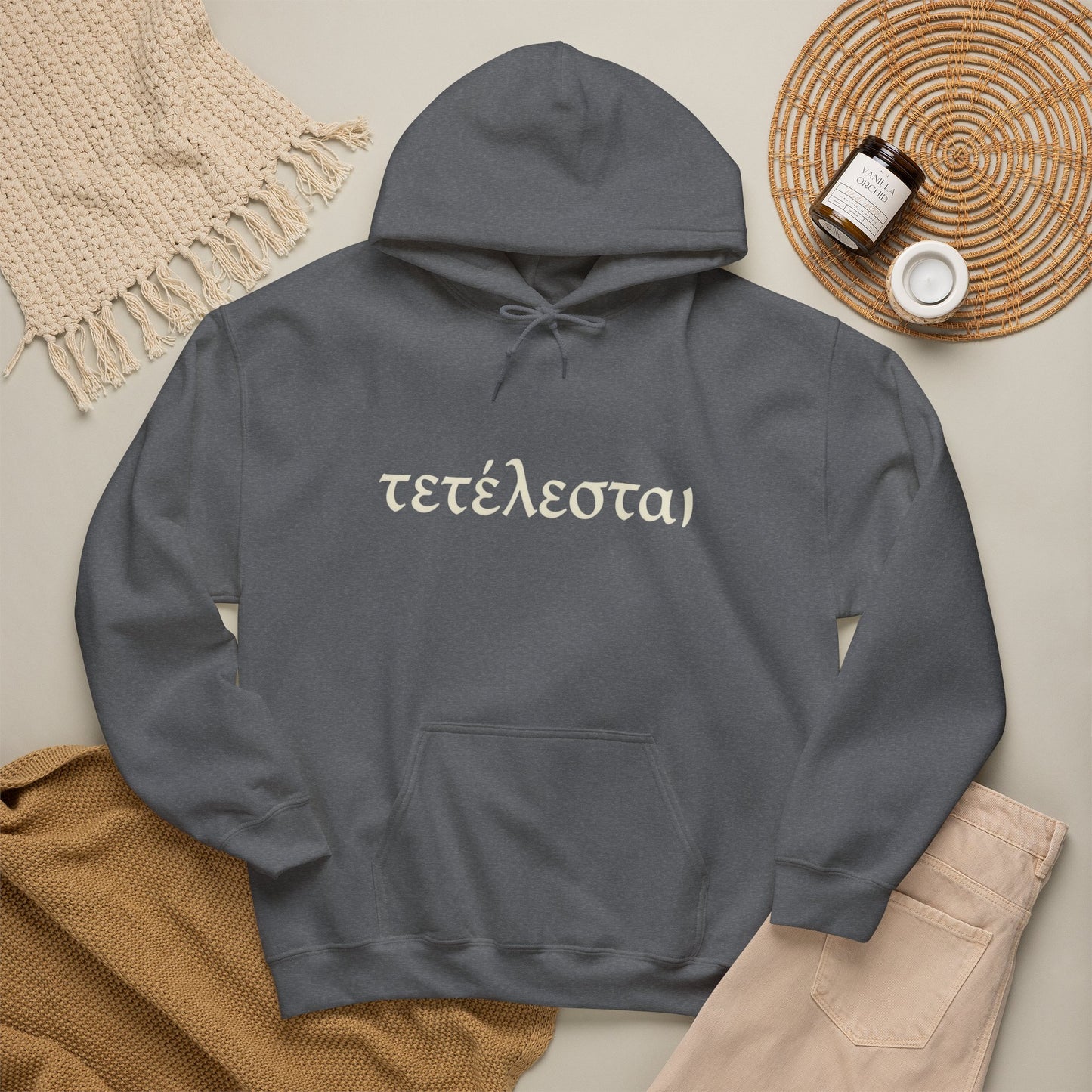 Tetelestai Christian Hoodie – "It Is Finished" Greek Faith Pullover