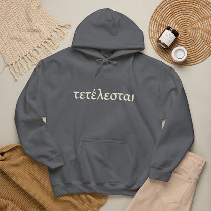 Tetelestai Christian Hoodie – "It Is Finished" Greek Faith Pullover
