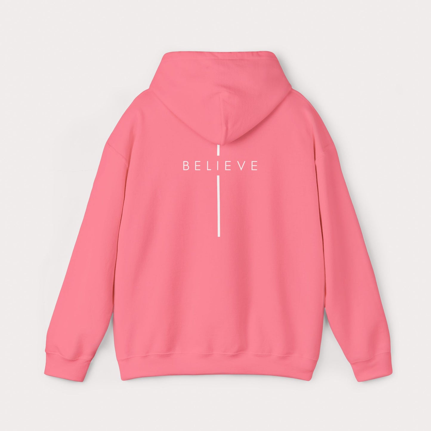 Believe Cross Hoodie — Minimal Christian Faith Sweatshirt