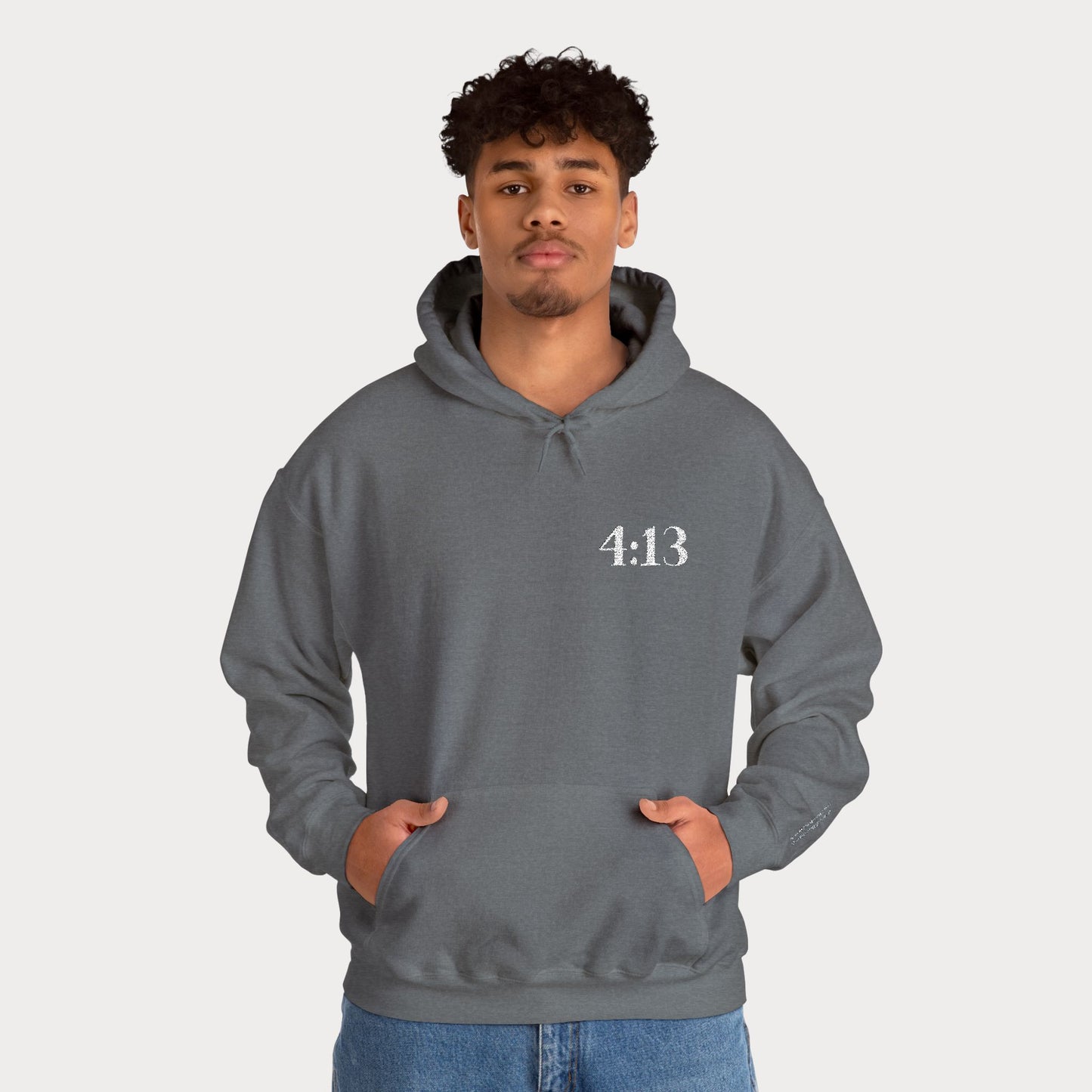4:13 embroidered Hoodie — "I Can Do All Things Through Christ Who Strengthens Me" Christian Sweatshirt