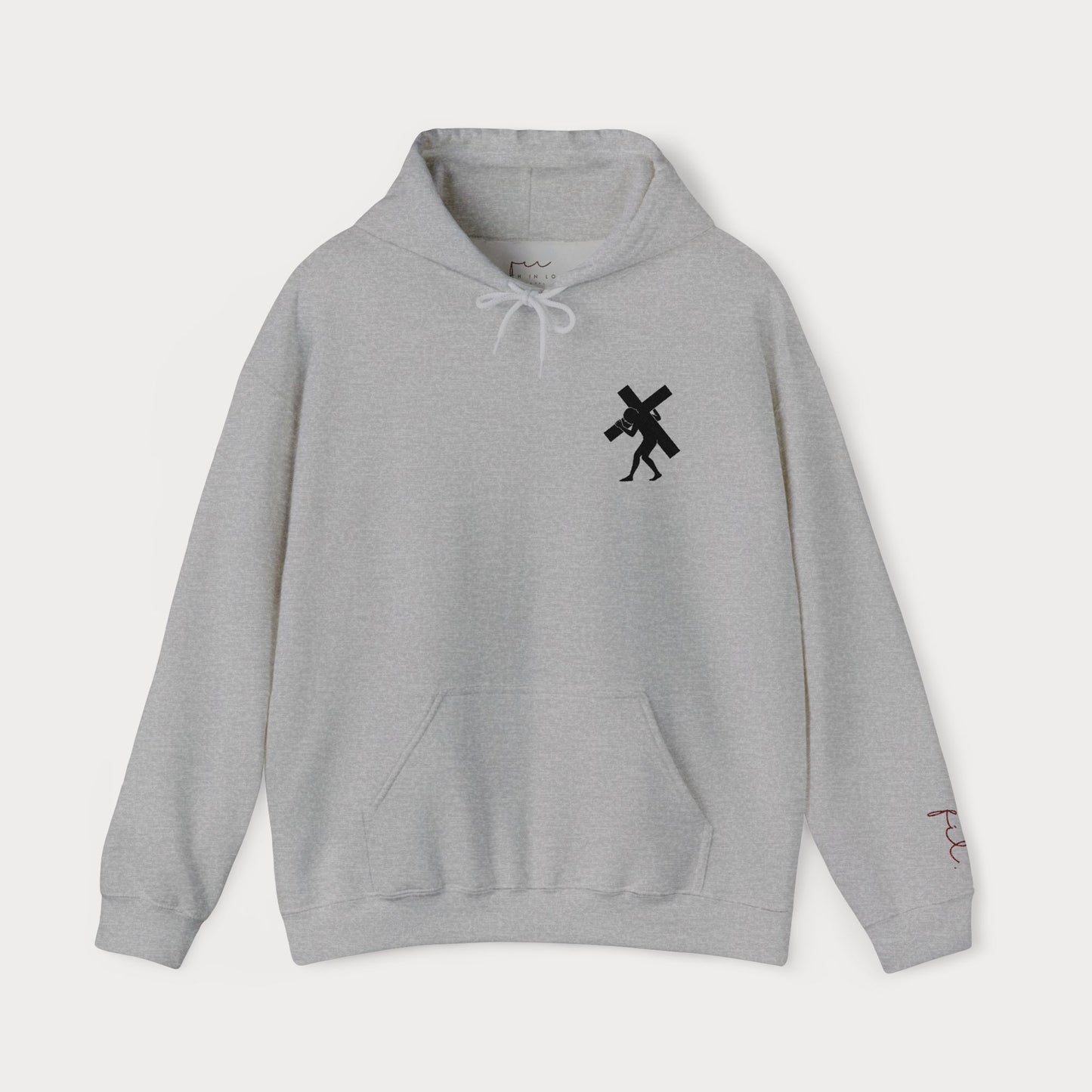 Have Faith Embroidered Hoodie — Heavy Cross Pullover