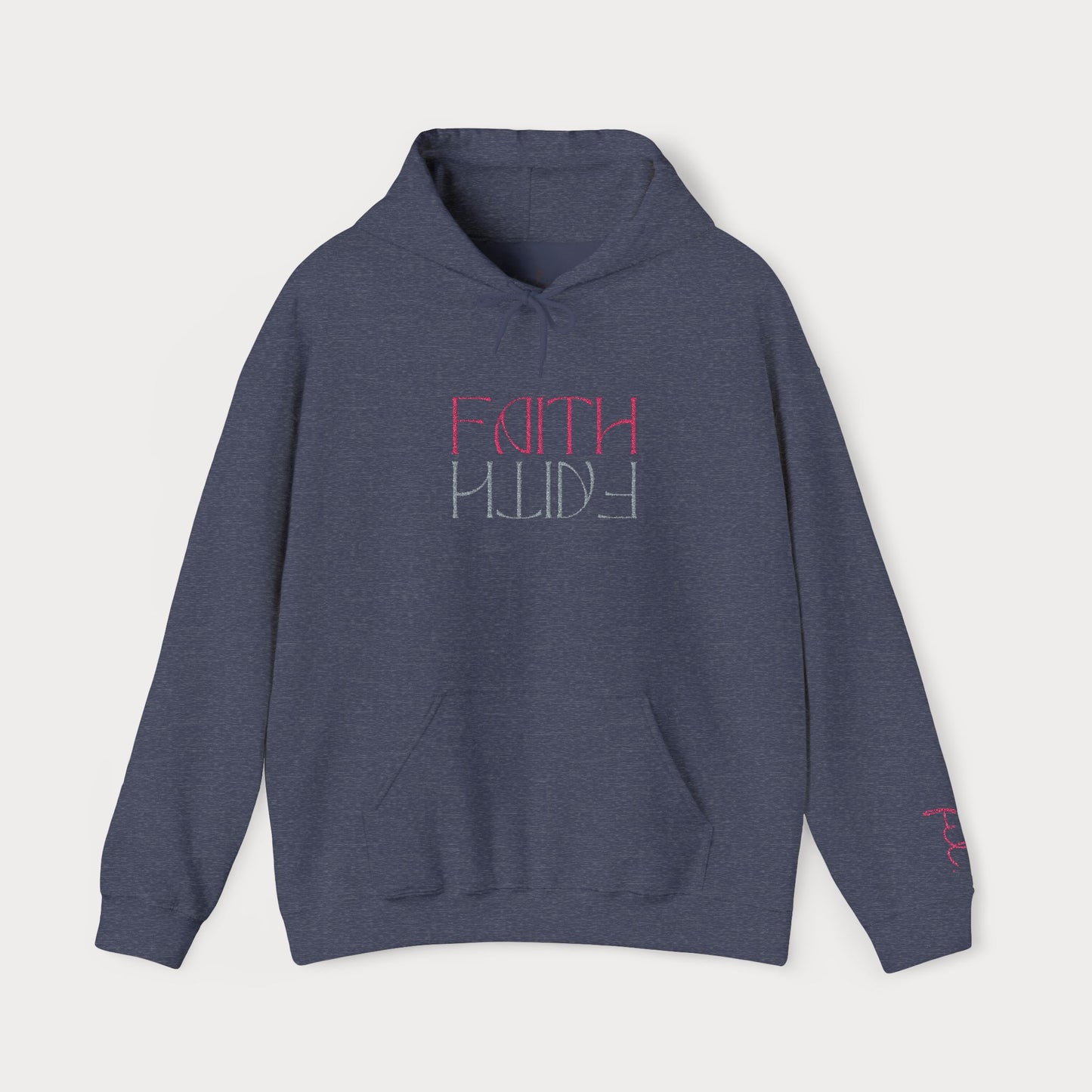 Faith Embroidered Christian Hoodie | Premium Sparkle Script Unisex Pullover