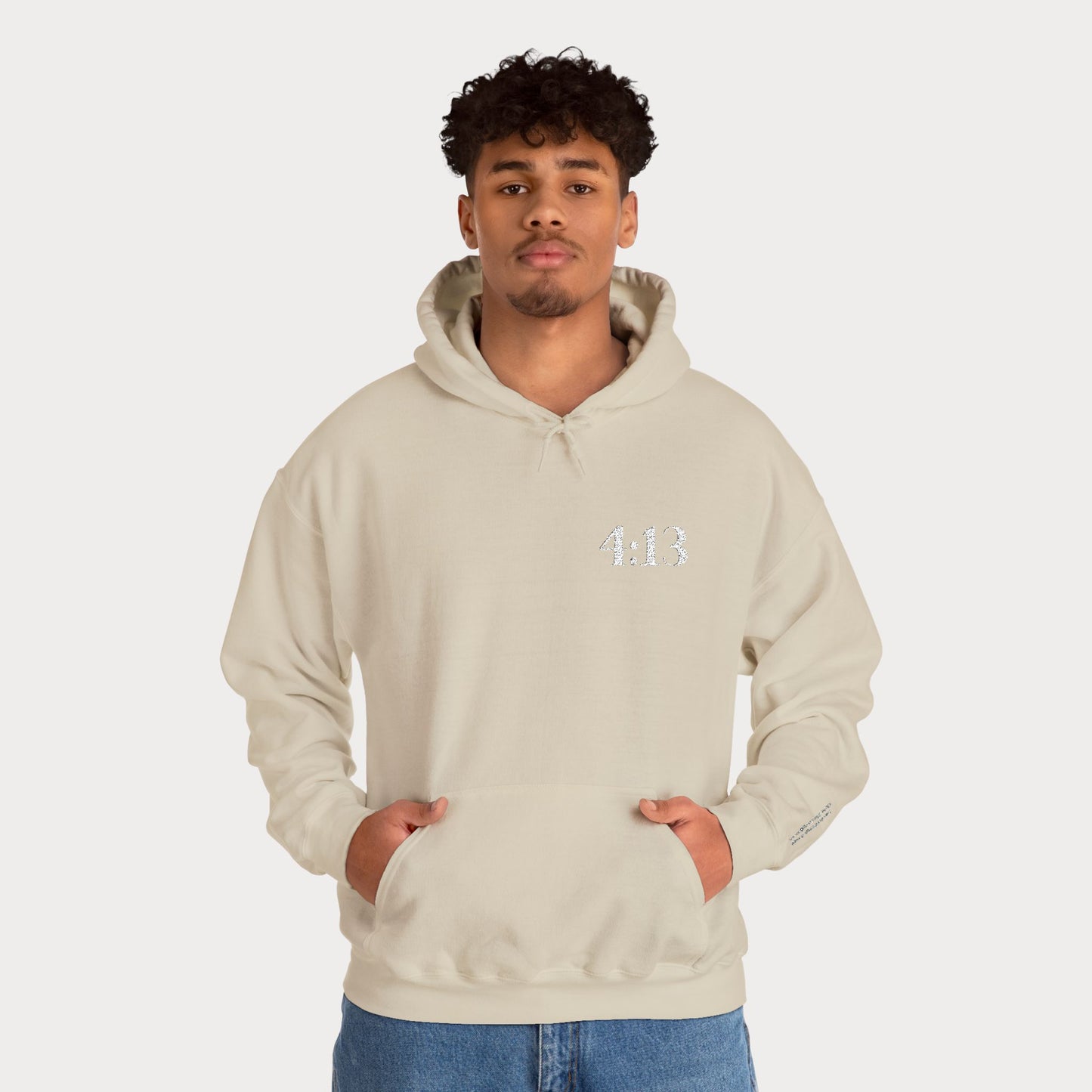 4:13 embroidered Hoodie — "I Can Do All Things Through Christ Who Strengthens Me" Christian Sweatshirt
