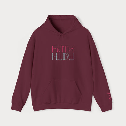 Faith Embroidered Christian Hoodie | Premium Sparkle Script Unisex Pullover