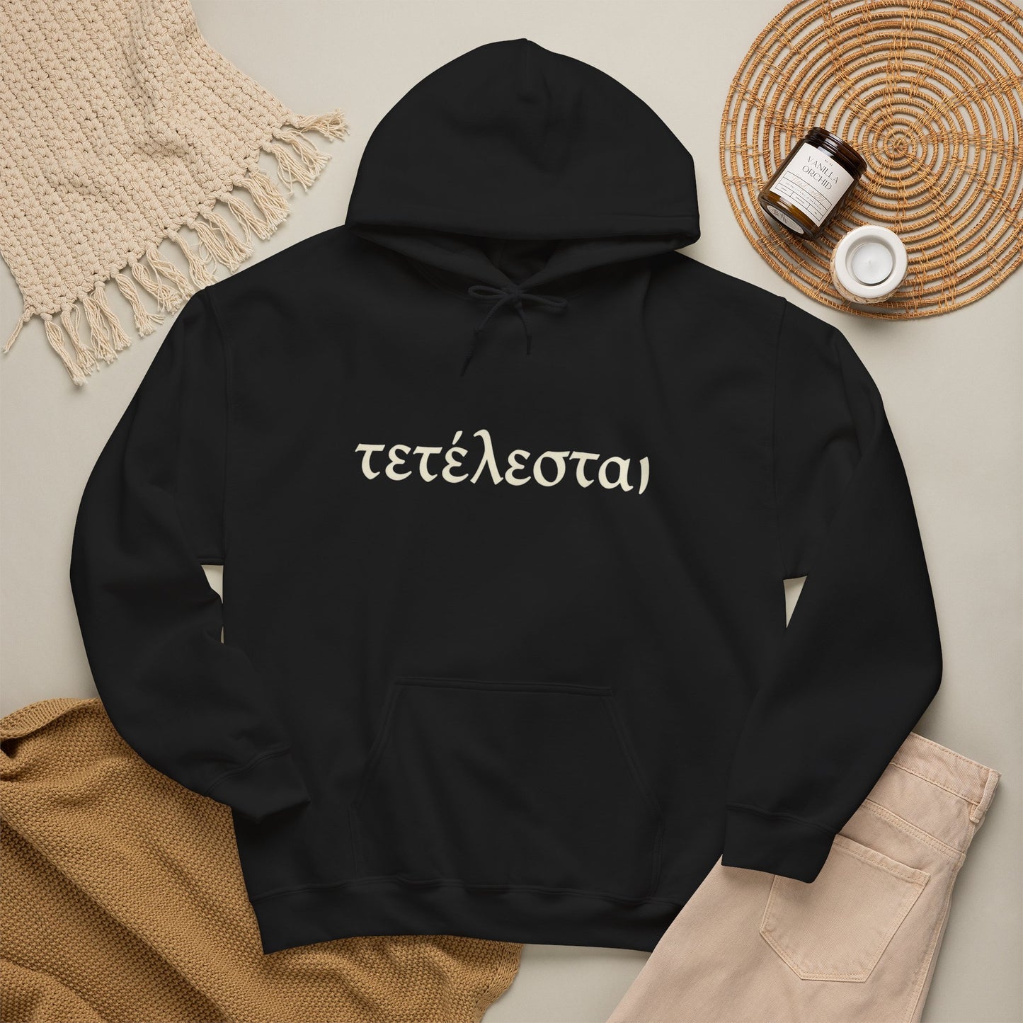 Tetelestai Christian Hoodie – "It Is Finished" Greek Faith Pullover