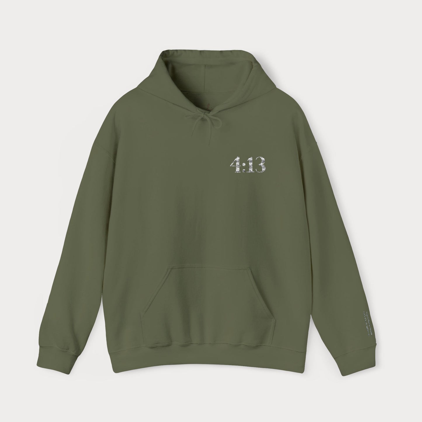 4:13 embroidered Hoodie — "I Can Do All Things Through Christ Who Strengthens Me" Christian Sweatshirt