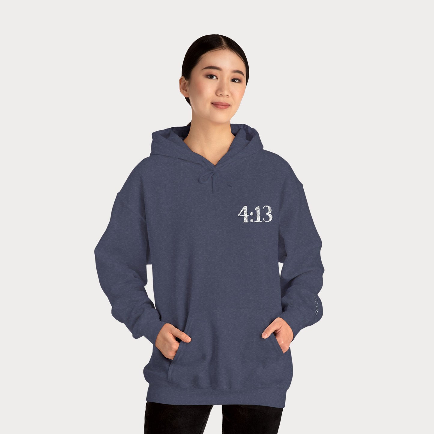 4:13 embroidered Hoodie — "I Can Do All Things Through Christ Who Strengthens Me" Christian Sweatshirt