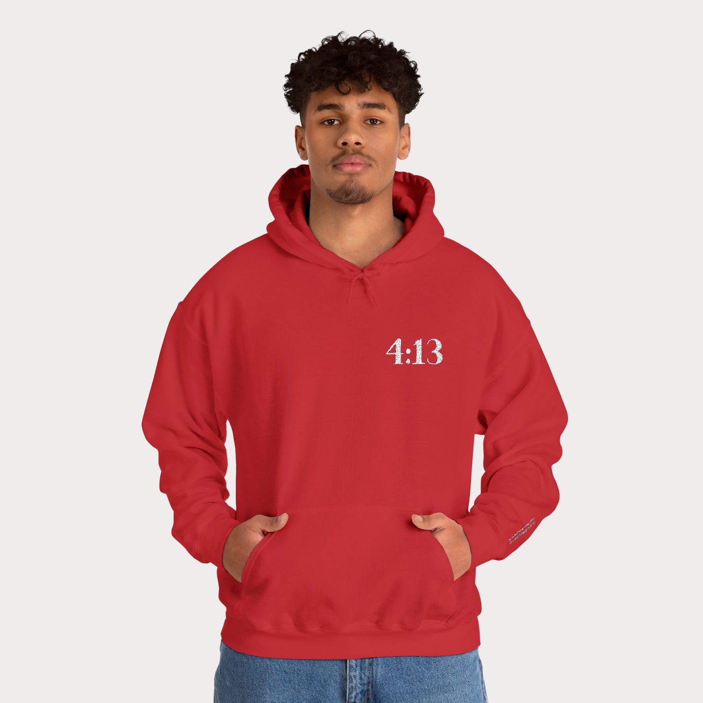 4:13 embroidered Hoodie — "I Can Do All Things Through Christ Who Strengthens Me" Christian Sweatshirt