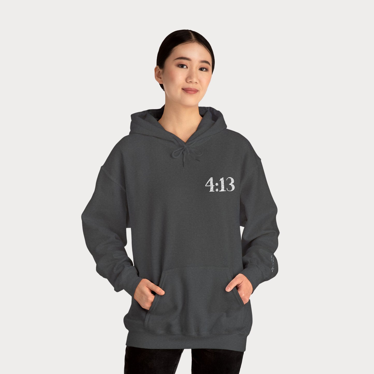 4:13 embroidered Hoodie — "I Can Do All Things Through Christ Who Strengthens Me" Christian Sweatshirt