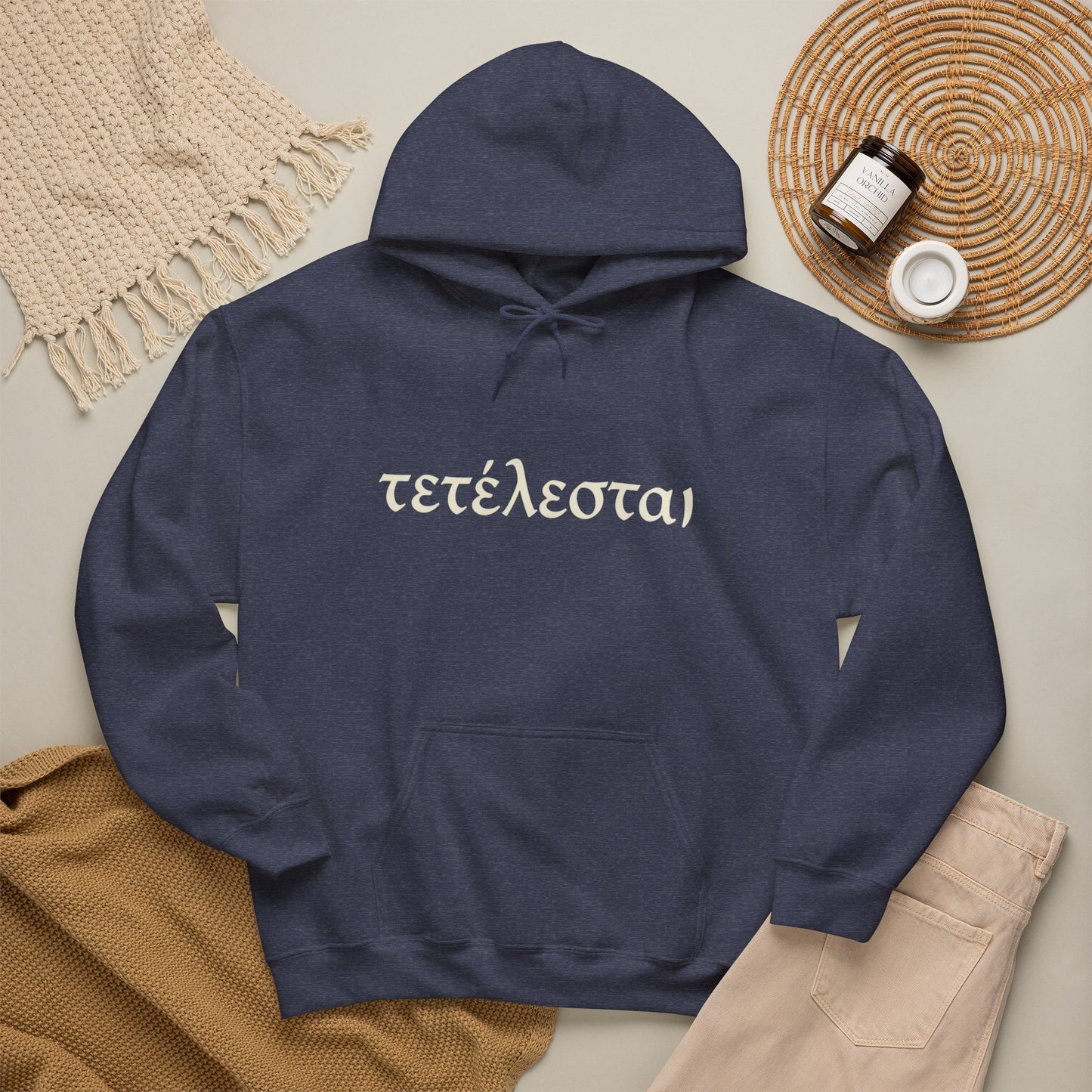 Tetelestai Christian Hoodie – "It Is Finished" Greek Faith Pullover