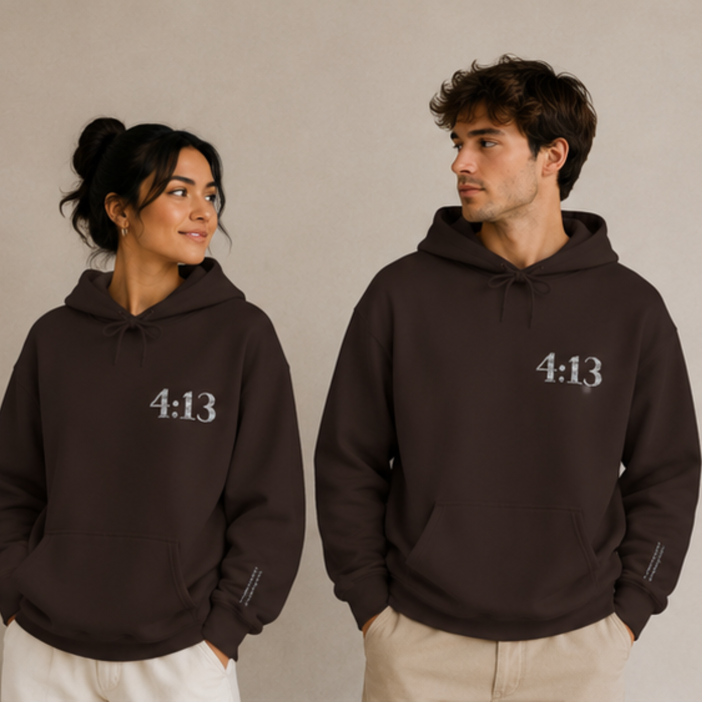 Philippians 4:13 Embroidered Christian Hoodie | Premium Unisex Faith Pullover