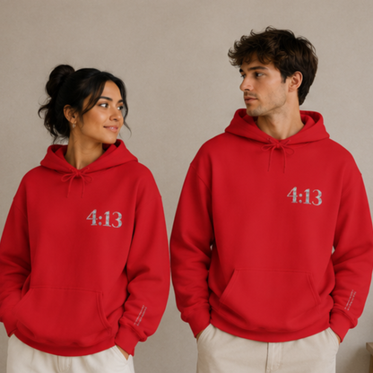 Philippians 4:13 Embroidered Christian Hoodie | Premium Unisex Faith Pullover