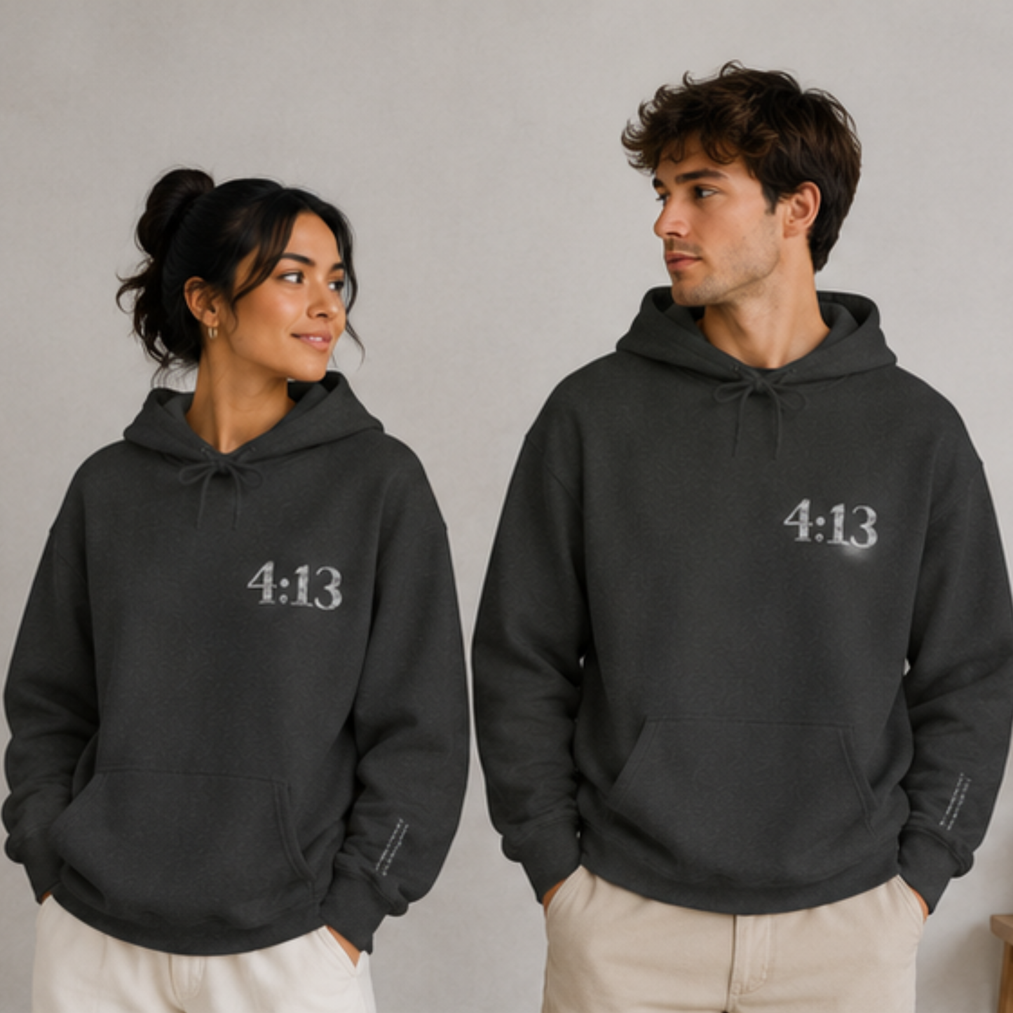 Philippians 4:13 Embroidered Christian Hoodie | Premium Unisex Faith Pullover
