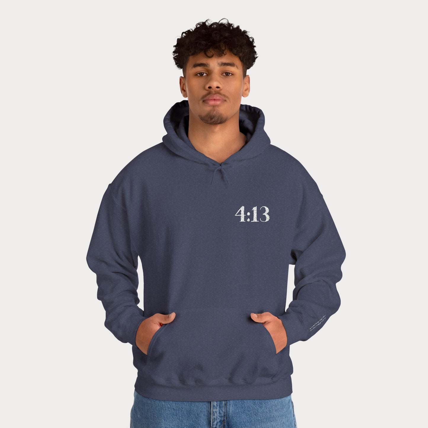 4:13 embroidered Hoodie — "I Can Do All Things Through Christ Who Strengthens Me" Christian Sweatshirt