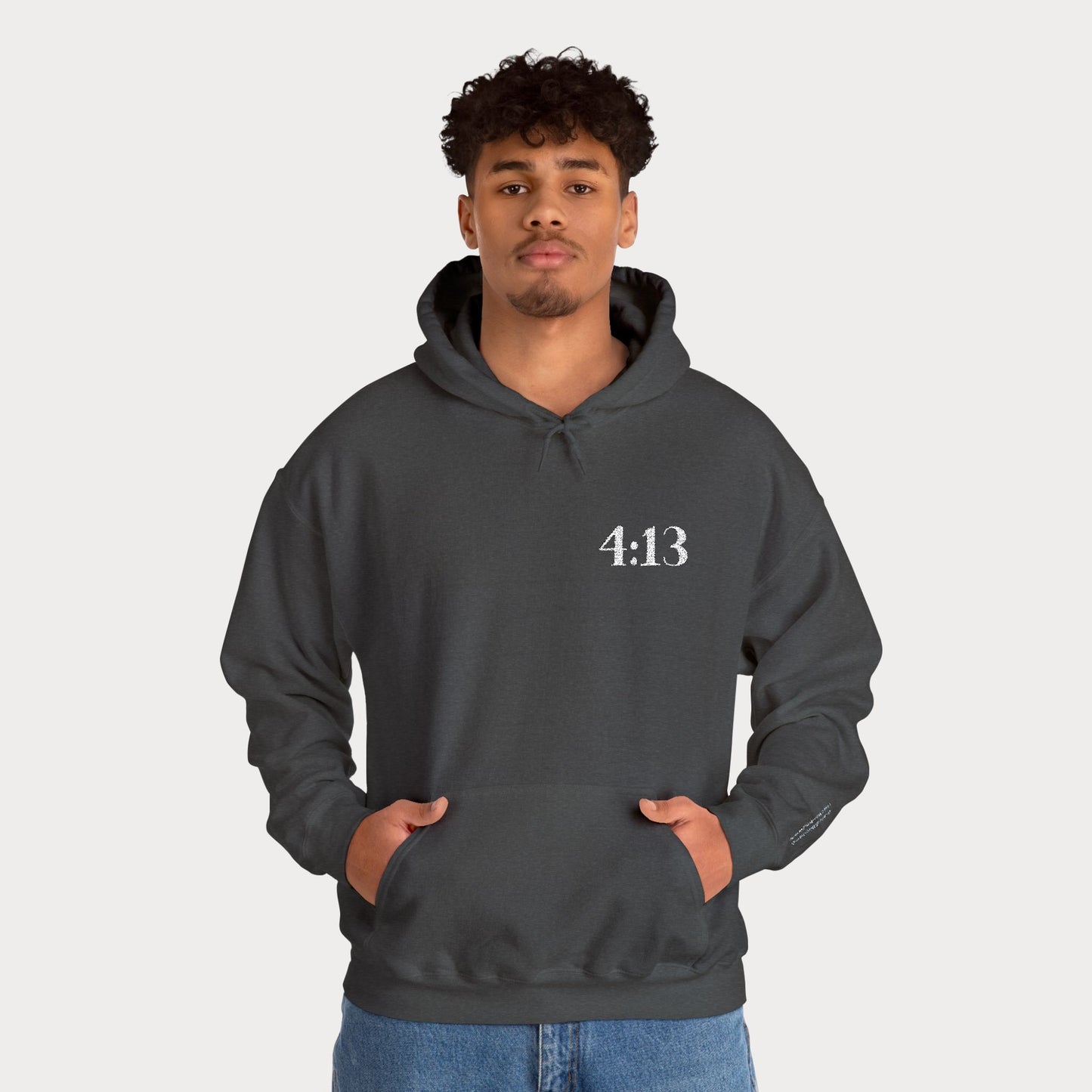 4:13 embroidered Hoodie — "I Can Do All Things Through Christ Who Strengthens Me" Christian Sweatshirt