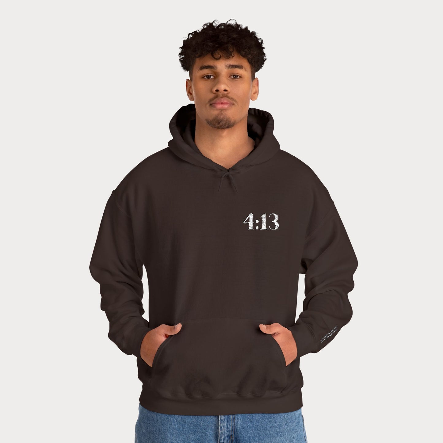 4:13 embroidered Hoodie — "I Can Do All Things Through Christ Who Strengthens Me" Christian Sweatshirt