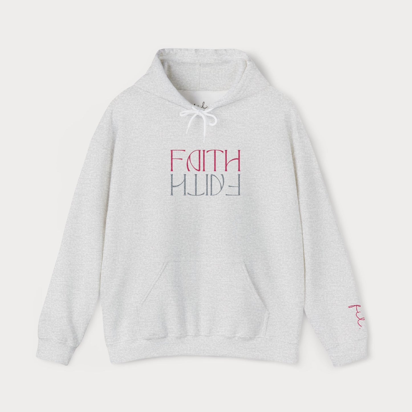 Faith Embroidered Christian Hoodie | Premium Sparkle Script Unisex Pullover