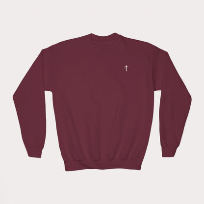 Child of God Kids Christian Sweatshirt | 2 Corinthians 6:18 | Youth Crewneck