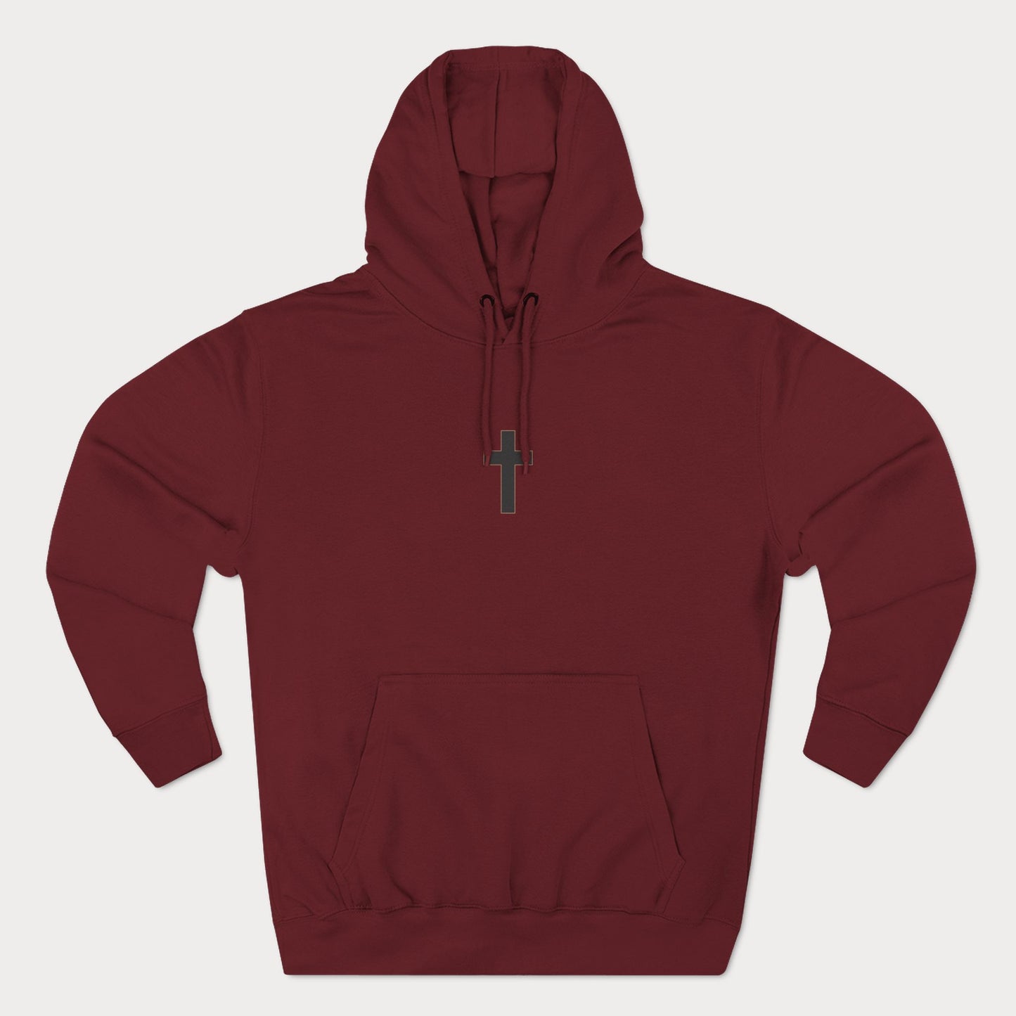 Christian Cross Fleece Hoodie Pullover
