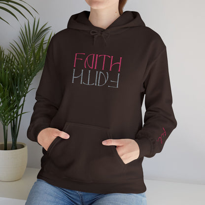 Faith Embroidered Christian Hoodie | Premium Sparkle Script Unisex Pullover