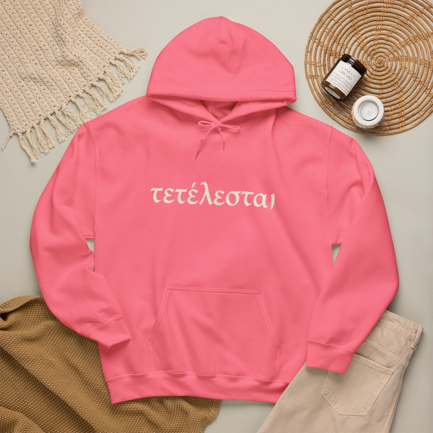 Tetelestai Christian Hoodie – "It Is Finished" Greek Faith Pullover