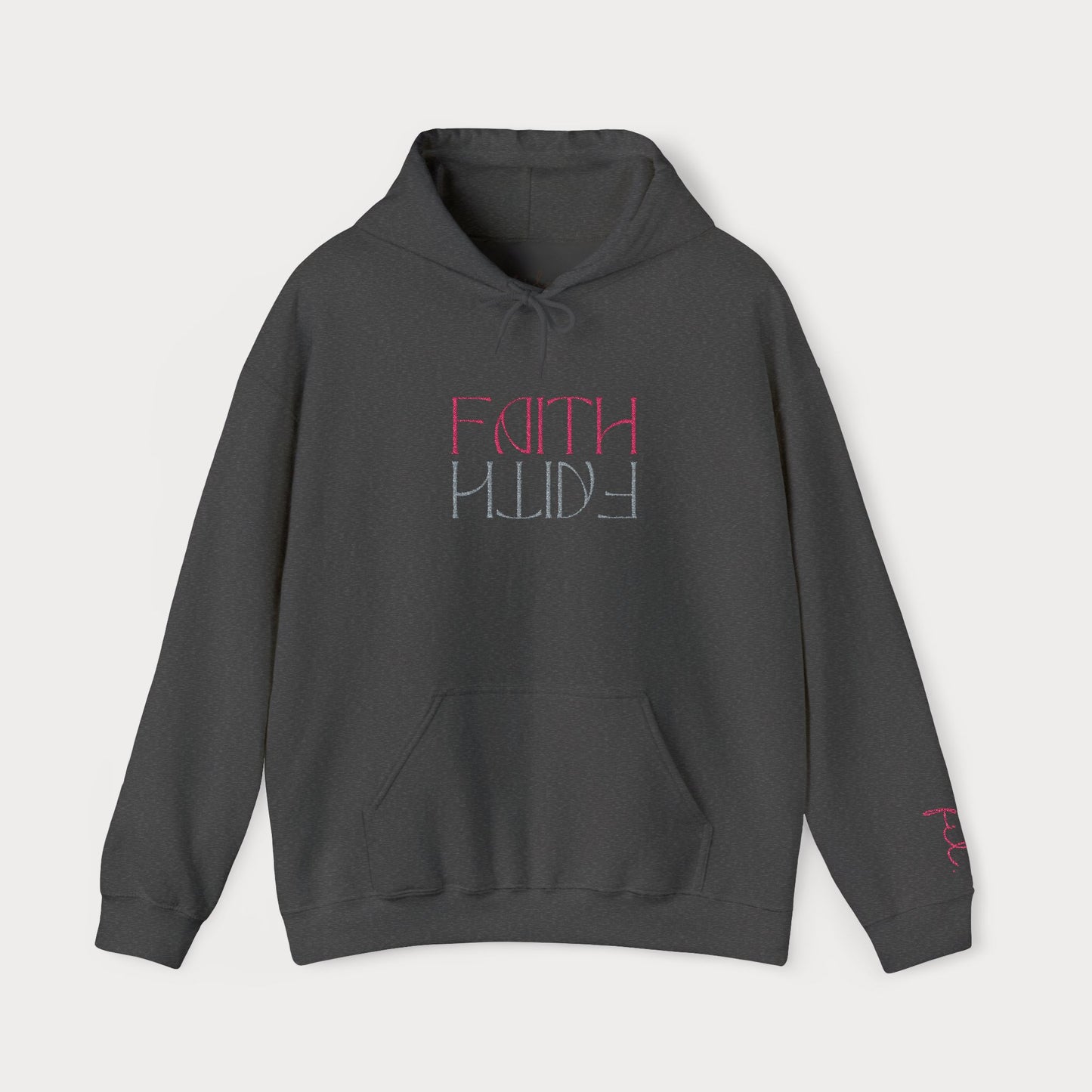 Faith Embroidered Christian Hoodie | Premium Sparkle Script Unisex Pullover