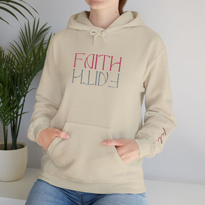 Faith Embroidered Christian Hoodie | Premium Sparkle Script Unisex Pullover
