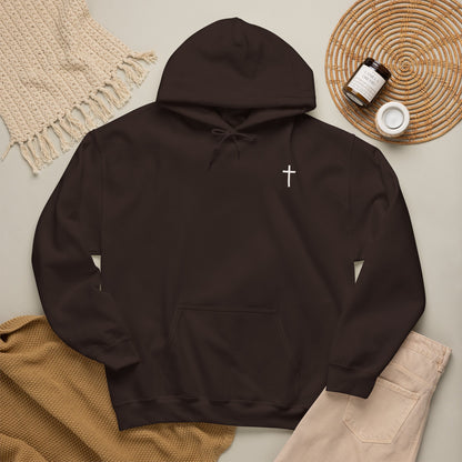 Need Prayer? Tap My Shoulder Christian Hoodie | Premium Unisex Pullover with Cross