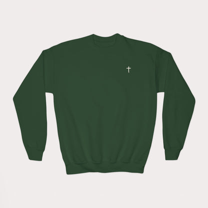 Child of God Kids Christian Sweatshirt | 2 Corinthians 6:18 | Youth Crewneck