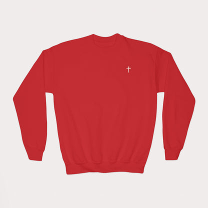 Child of God Kids Christian Sweatshirt | 2 Corinthians 6:18 | Youth Crewneck