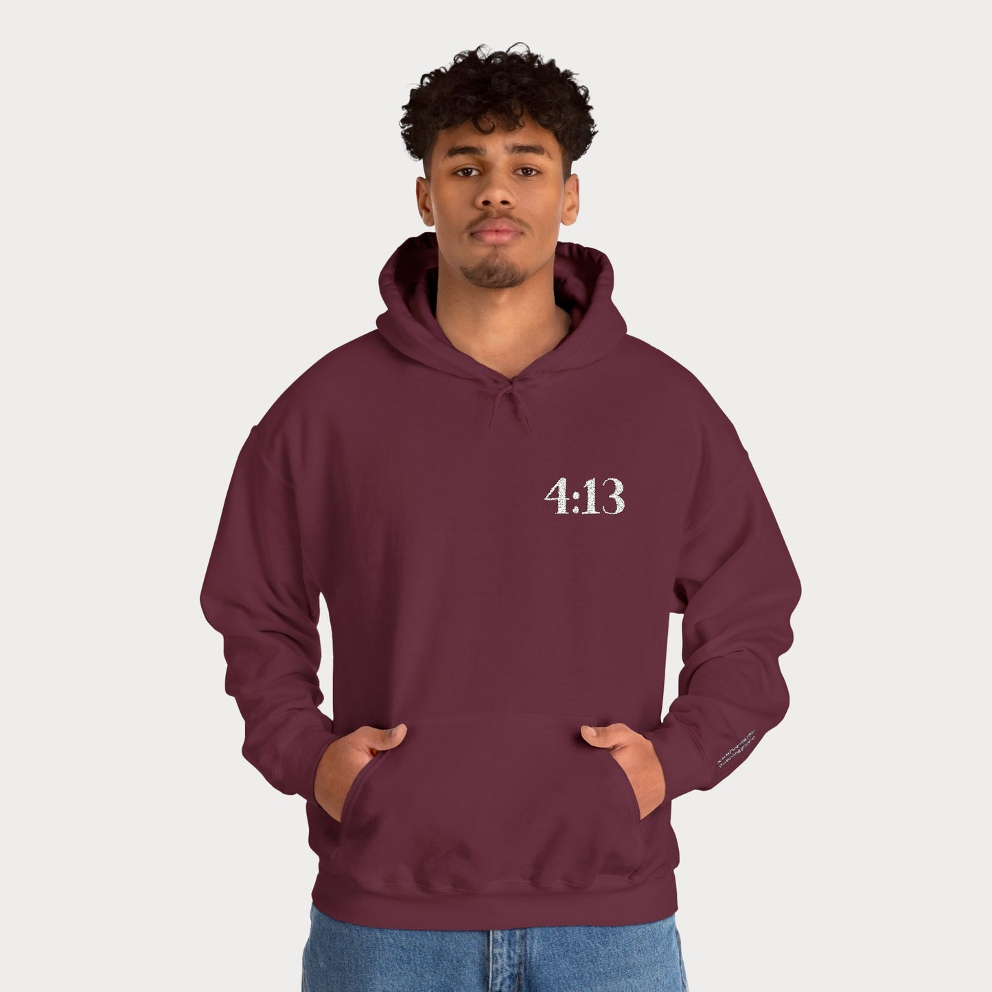 4:13 embroidered Hoodie — "I Can Do All Things Through Christ Who Strengthens Me" Christian Sweatshirt