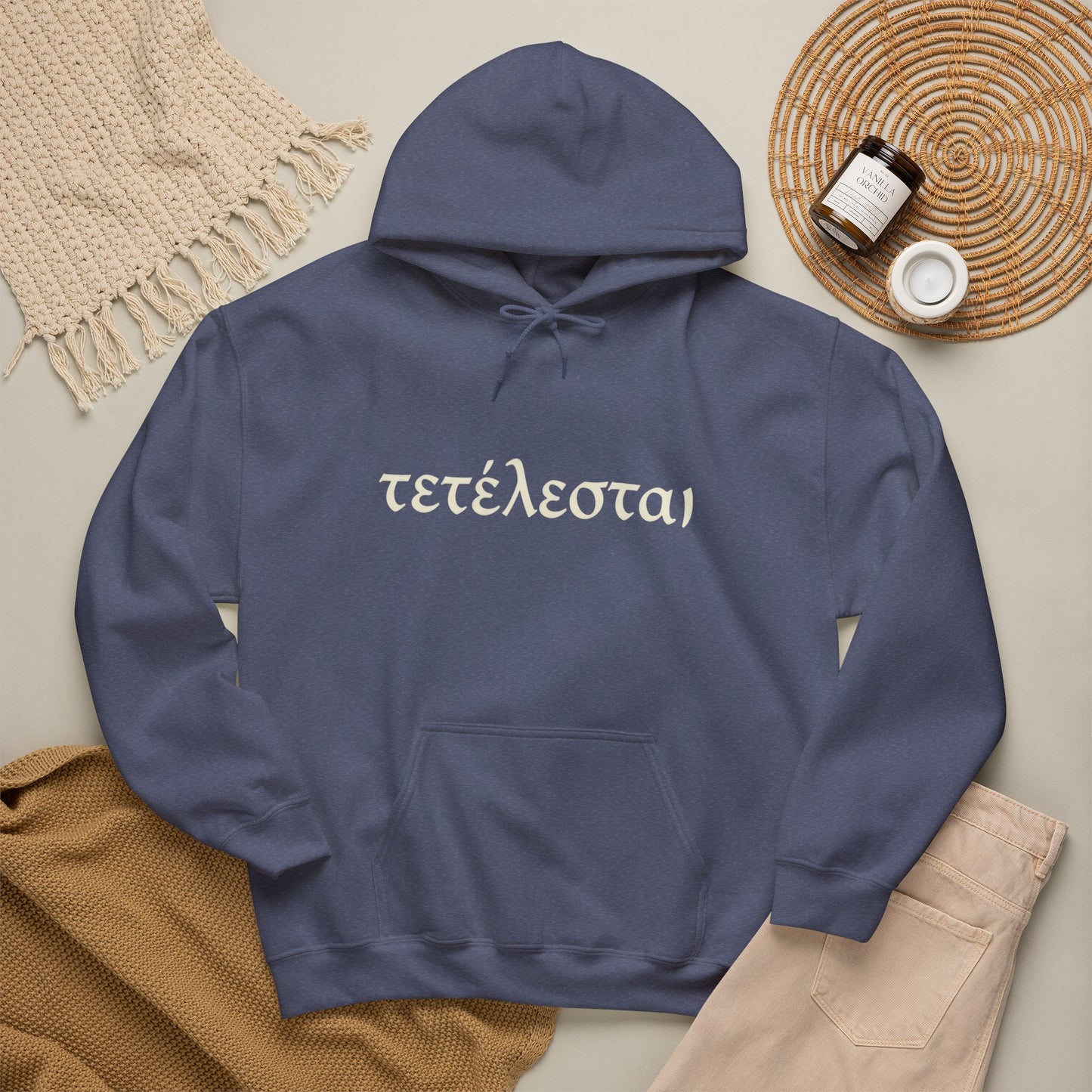 Tetelestai Christian Hoodie – "It Is Finished" Greek Faith Pullover