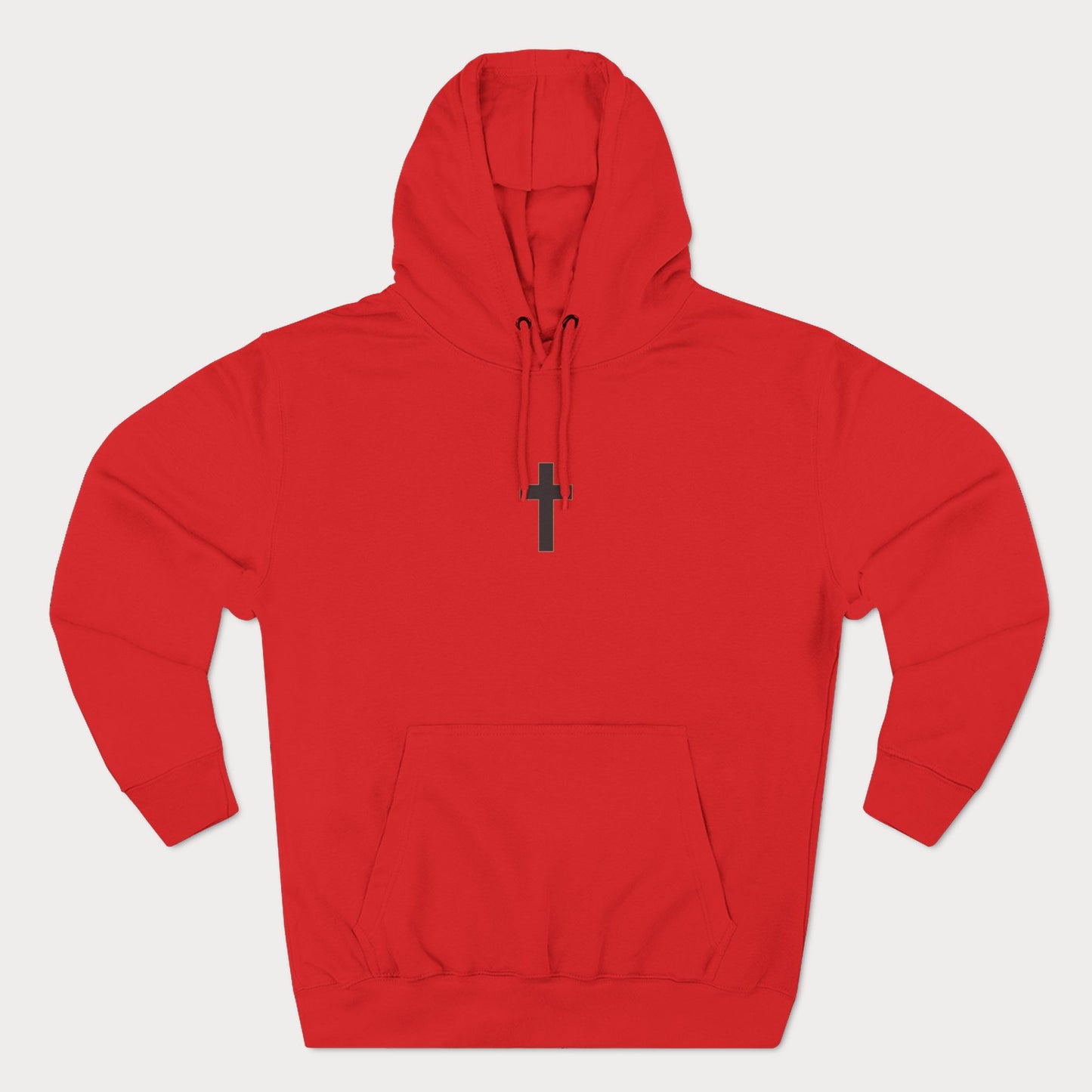 Christian Cross Fleece Hoodie Pullover