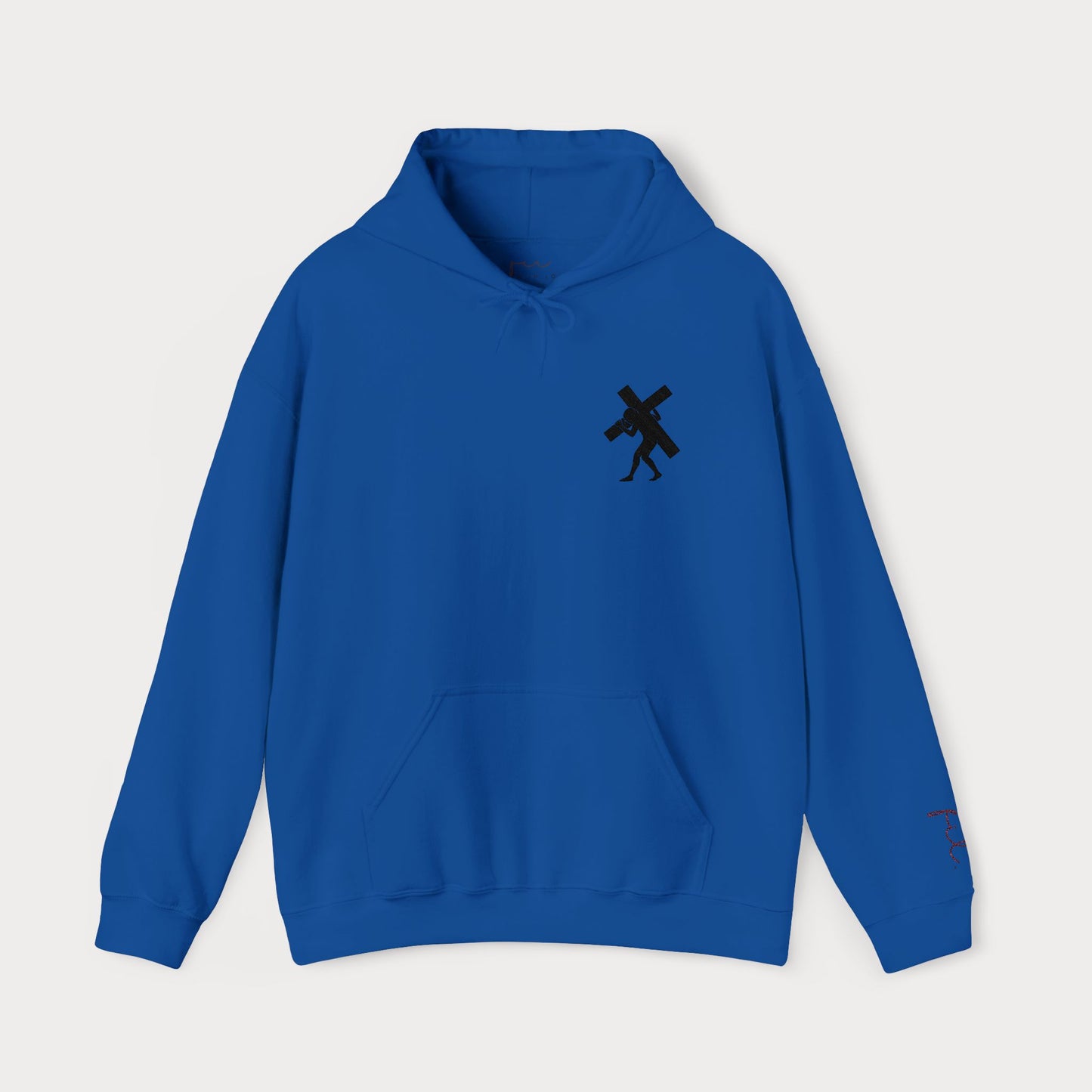 Have Faith Embroidered Hoodie — Heavy Cross Pullover