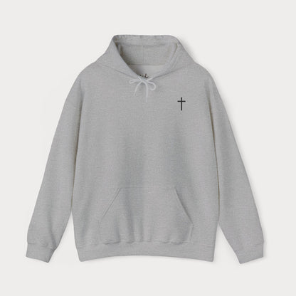 Need Prayer? Tap My Shoulder Christian Hoodie | Premium Unisex Pullover with Cross