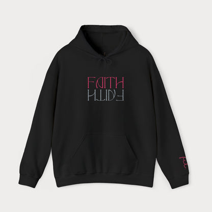 Faith Embroidered Christian Hoodie | Premium Sparkle Script Unisex Pullover