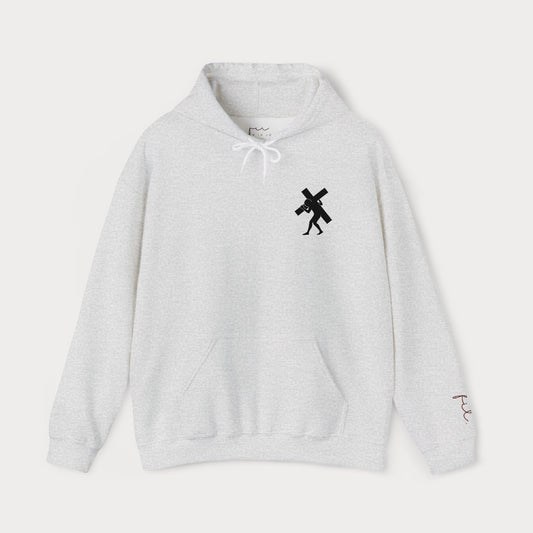 Have Faith Embroidered Hoodie — Heavy Cross Pullover