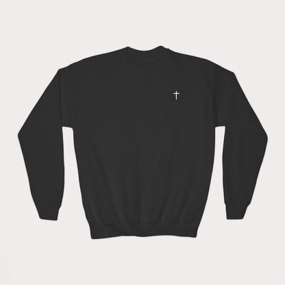 Child of God Kids Christian Sweatshirt | 2 Corinthians 6:18 | Youth Crewneck