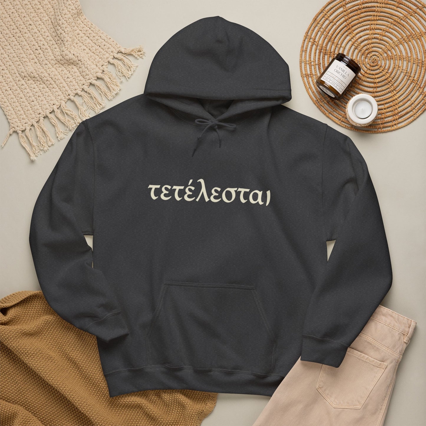 Tetelestai Christian Hoodie – "It Is Finished" Greek Faith Pullover